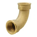 Curva 1.1/2" FF 90º LATÃO ROSCADO