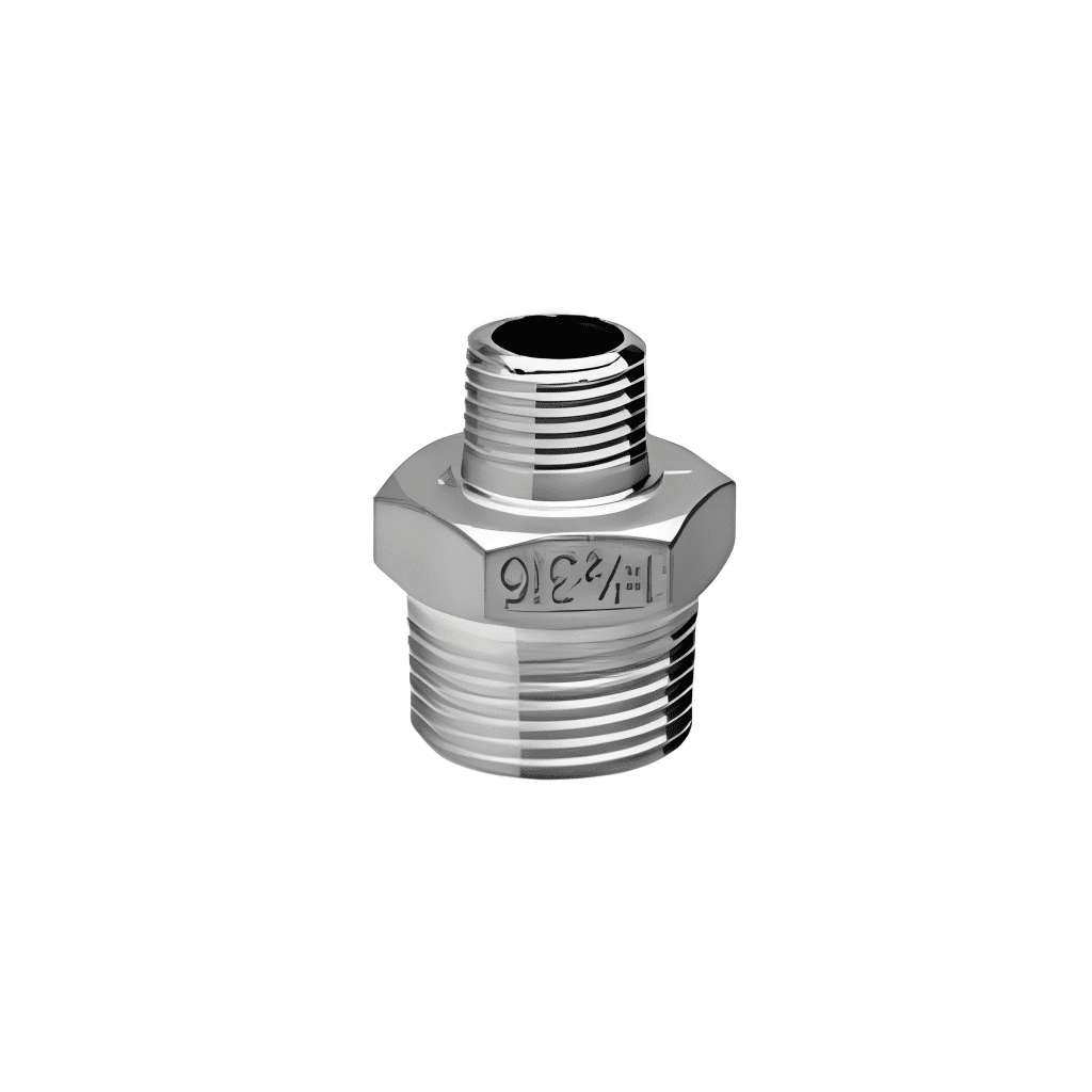 Casquilho duplo redução 1.1/2"x1.1/4" Macho inóx