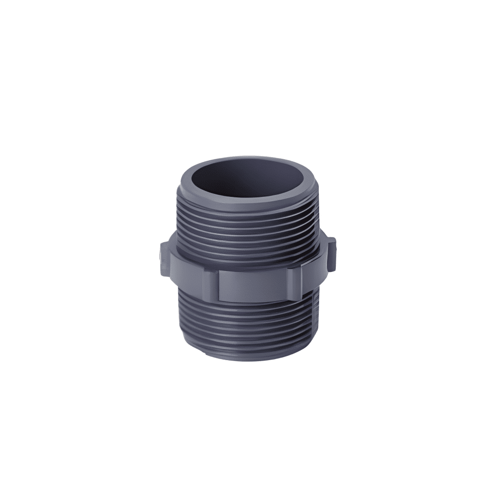 Casquilho duplo 1.1/2" PVC Roscar