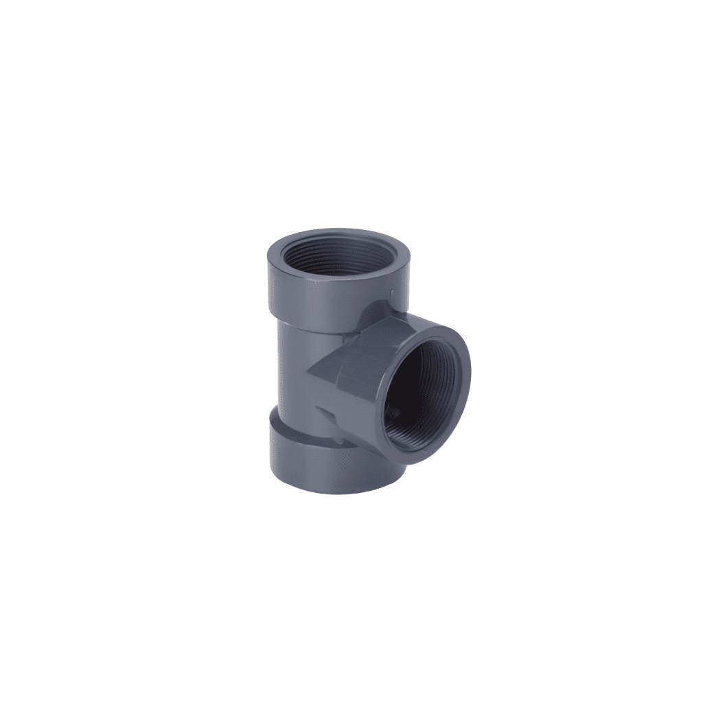 Te 1.1/2" PVC roscar