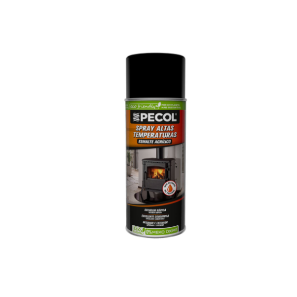 Spray Tinta Altas Temperaturas Preto PECOL