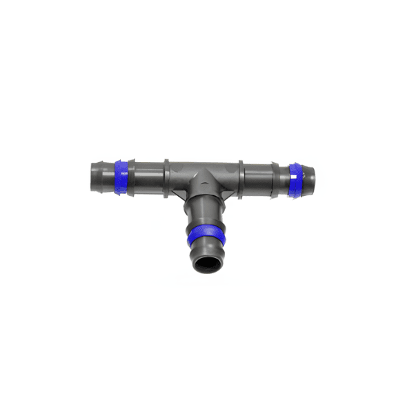 Tê canelado com anel fixação 16 X 16 X 16 mm