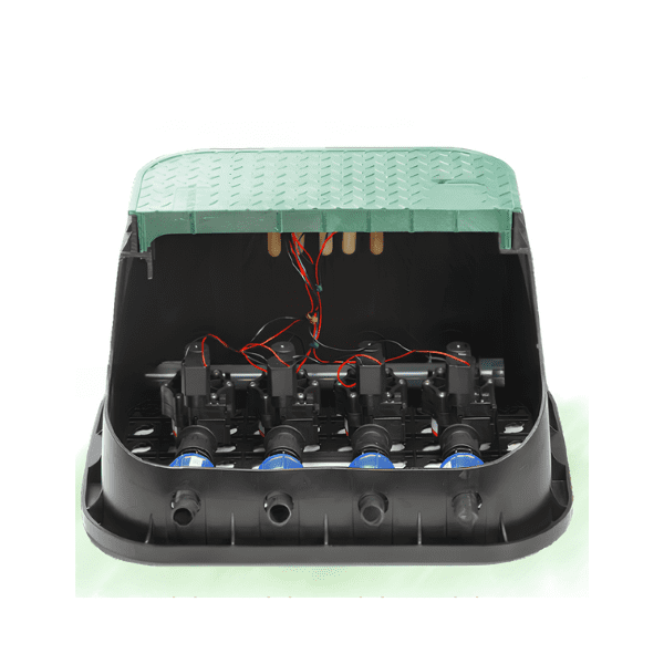 Kit coletor + 4 eletroválvulas RL 9 V para caixa 12" BZW