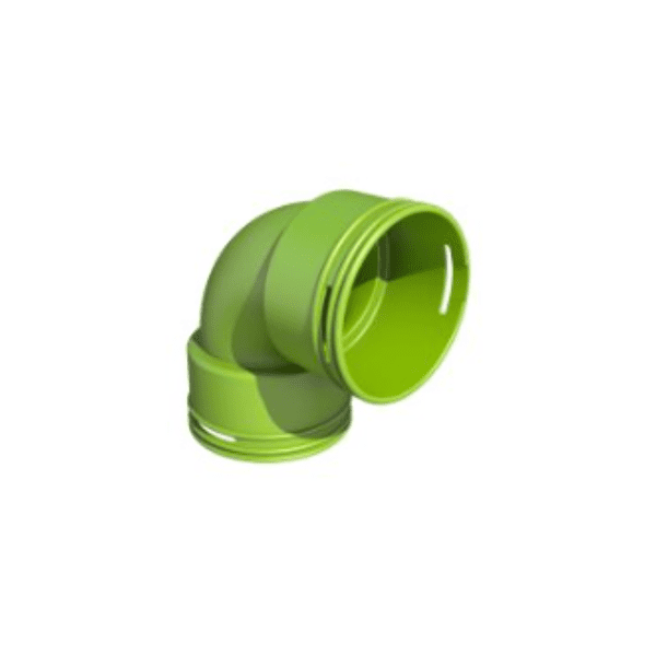 JOELHO PARA TUBO FLEXIVEL DE VENTILAÇÃO 75 SIBER
