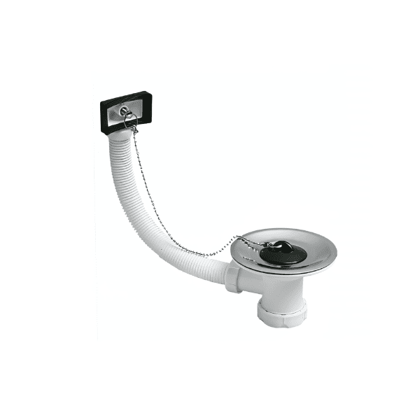 Válvula Banca 1 ½" x 115 c/ tampão e respiro retangular Jimten