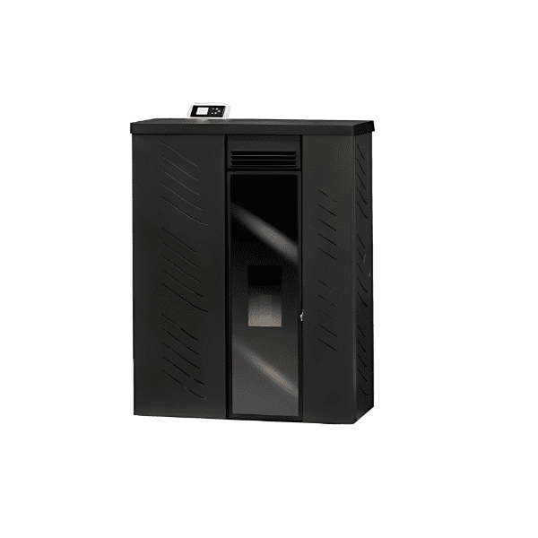 Slim Cristal Salamandra 10kw Pellets Metlor Preto