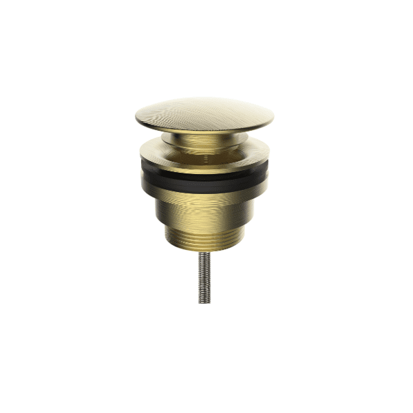 Válvula Clic-Clac 1 ¼" pequena c/ Parafuso Ouro Escovado CLEVER