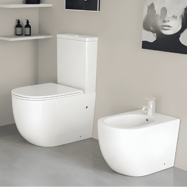 Pack  Sanita Compacta Genova branco brilho AQUORE   