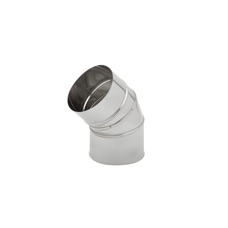 INOX CURVA 45º DIAMETRO 80