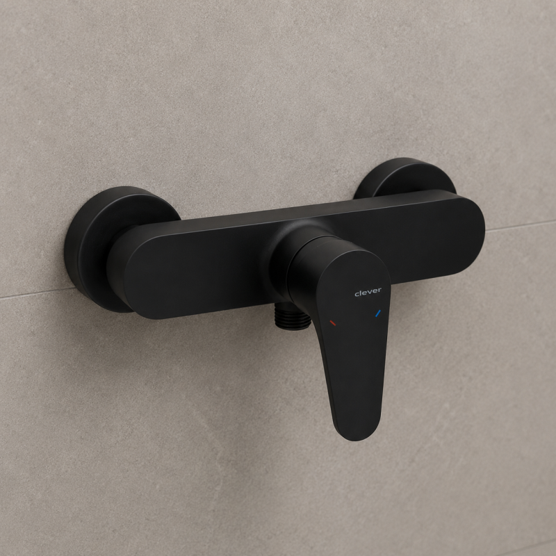 Torneira monocomando para chuveiro Rocket 8l/min Matt Black